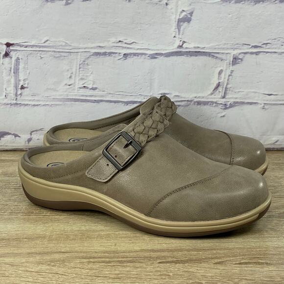 Orthofeet Irma 72013 Taupe Slip On Comfort Shoes Women's 9 Wide Mules Clogs - Picture 1 of 8